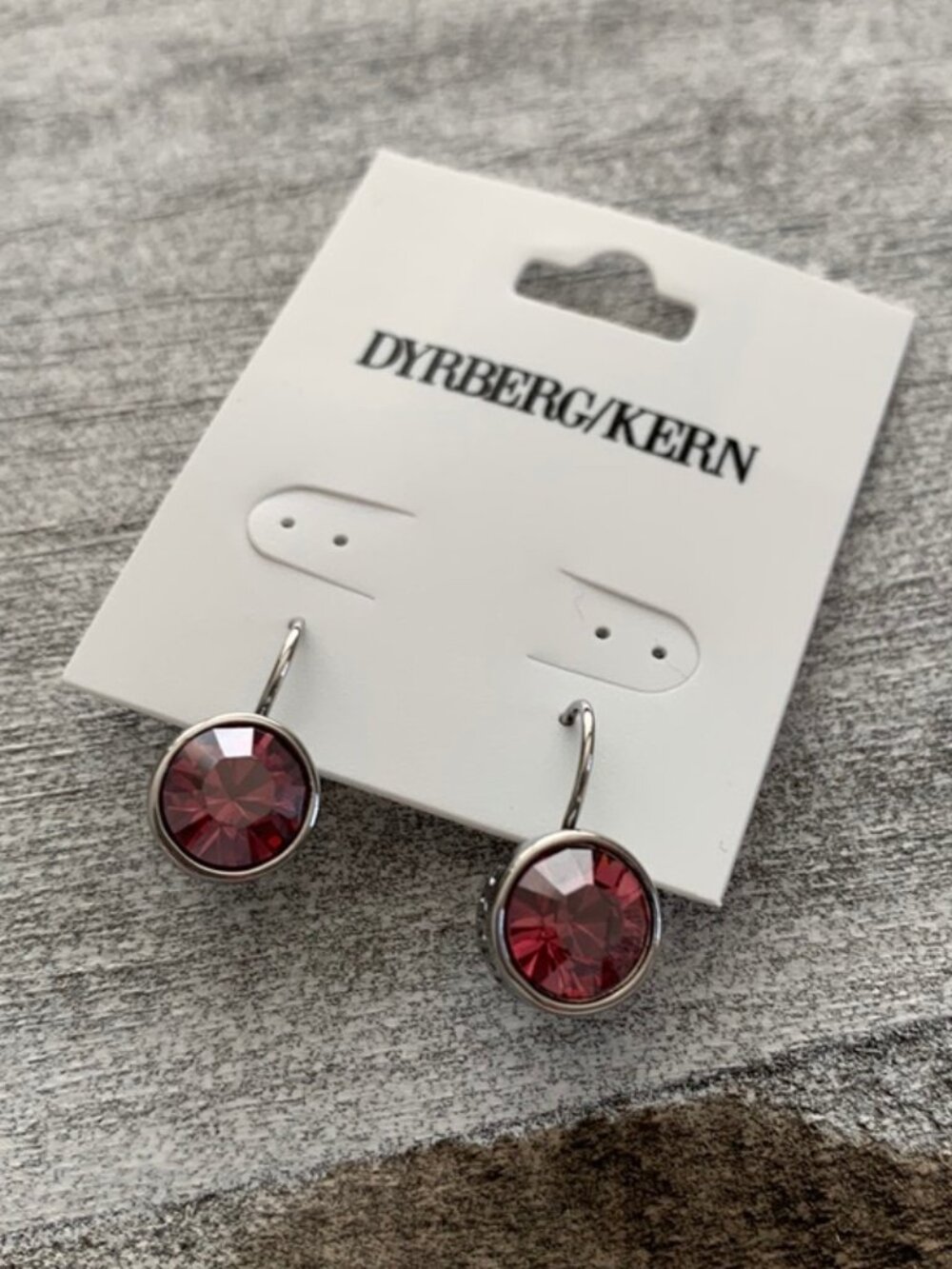Dyrberg/Kern Louise Satin Rose Swarovski crystal earrings